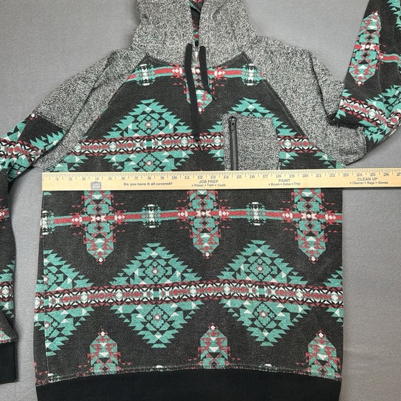 Empyre Surplus Co. Aztec Pattern Men's SIZE L Hoodie - Picture 2 of 6